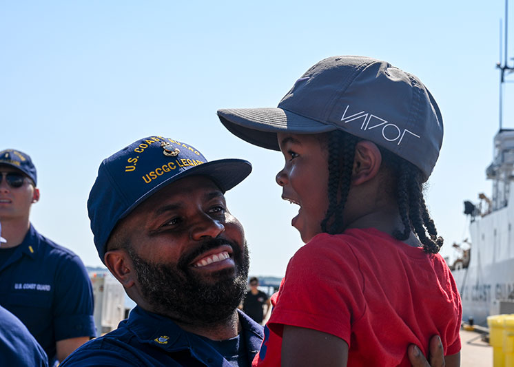 A man with his daughter. Links to Gifts by Estate Note